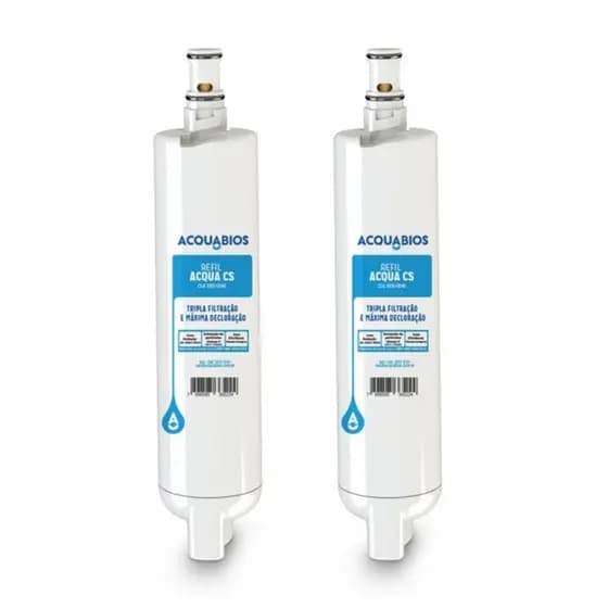 KIT 02 UN Refil Acqua CS Acquabios Compativel purif Consul