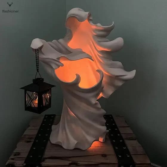 Lanterna Hellbringer Lâmpada Portátil Com Botão Bateria Acende Decoração Diferentes Formatos De Alça Para Festa De Hallo