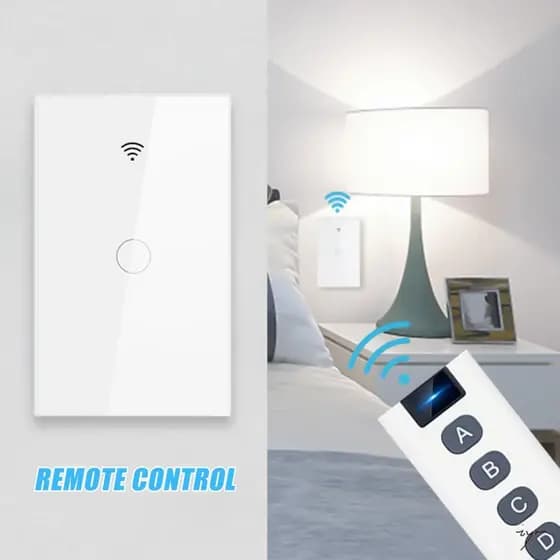 Wi-Fi Touch Smart Switch-Medidor Dos Eua Para Automação Residencial