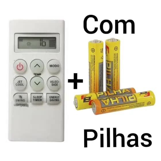 Controle Remoto Para Ar Condicionado LG Smile Frio AKB73598004 / AKB74295303 etc + Pilhas PROMOÇÃO