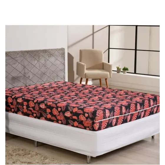 kit 5 Capas Colchão Casal Com Ziper Estampada Proteção Durável e Fácil de Limpar uso Diário