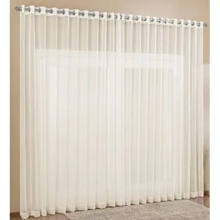 Cortina Voal Luxo Para Sala Ou Quarto 5,00m x 2,80m Promoção
