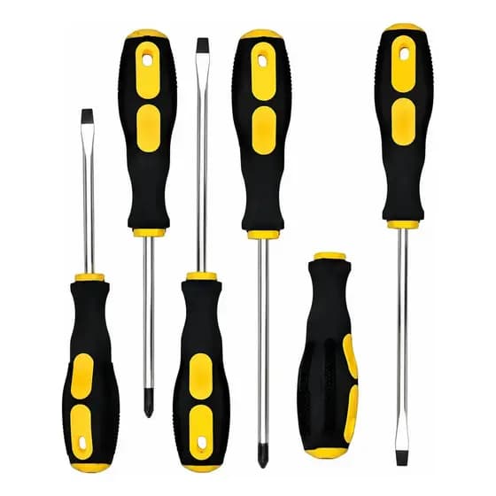 Kit Jogo de Chave de Fenda Phillips 6 Peças Reforçadas Profissional