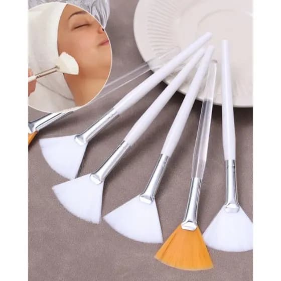 Kit 3 Pincel Seda Aplicação De Ácido Peeling Máscara Estética