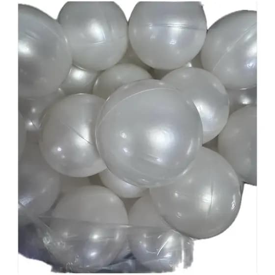 Bolinha De Piscina Com 100 unidades - Cor Perolada - Super Lançamento!