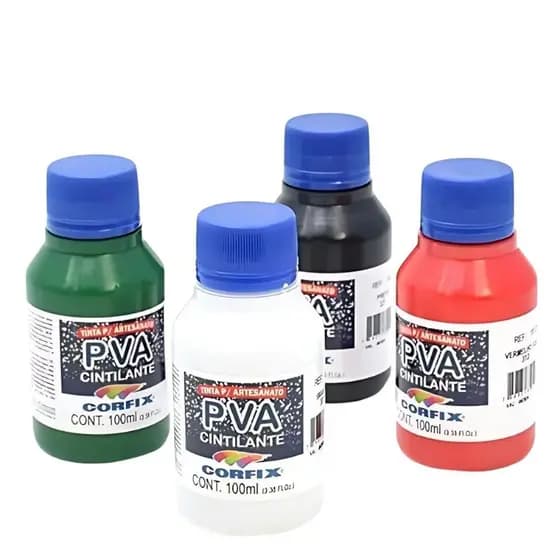 Tinta PVA Cintilante 100ml Corfix Ref. 16121