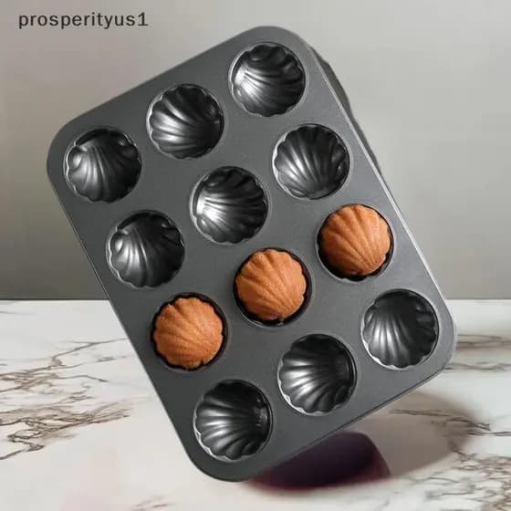 PRS 6/12 Slots Madeleine Mold Food Grade Aço Carbono Shell Bolo Assadeira Molde Bakeware Ferramentas Utensílios De Cozin