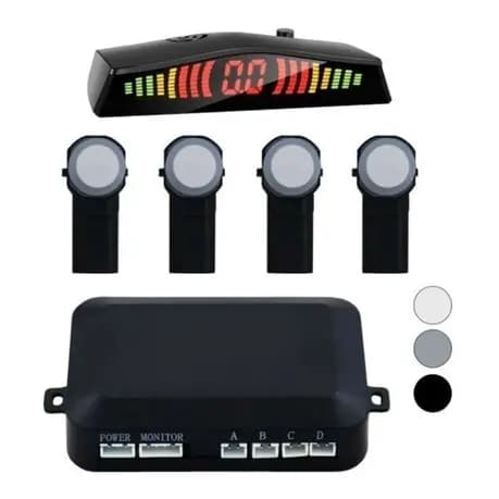 Sensor De Ré Estacionamento Embutido Oem Mod. Original Prata