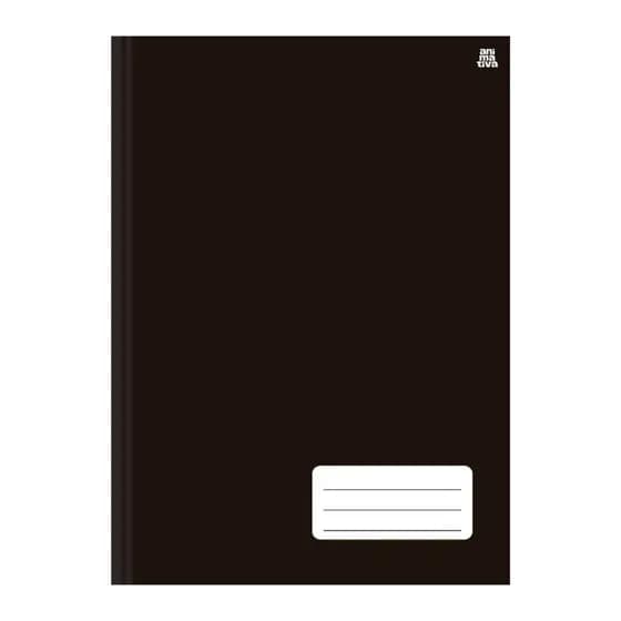 Caderno Brochurão Preto Capa Dura 1 matéria 96fls
