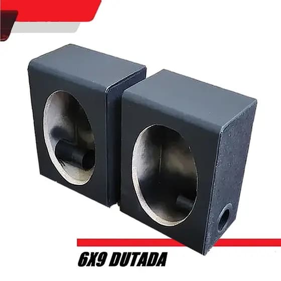Kit Caixa De Som Par 6x9 Dutada Vazia