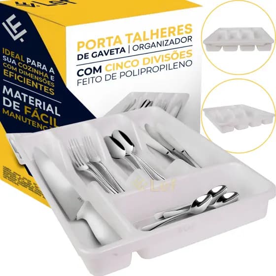 Porta talheres organizador de gaveta divisorias suporte resistente