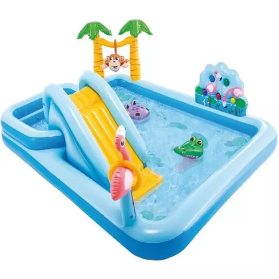 Piscina Inflavel Playground Aventura na Floresta 493L Intex