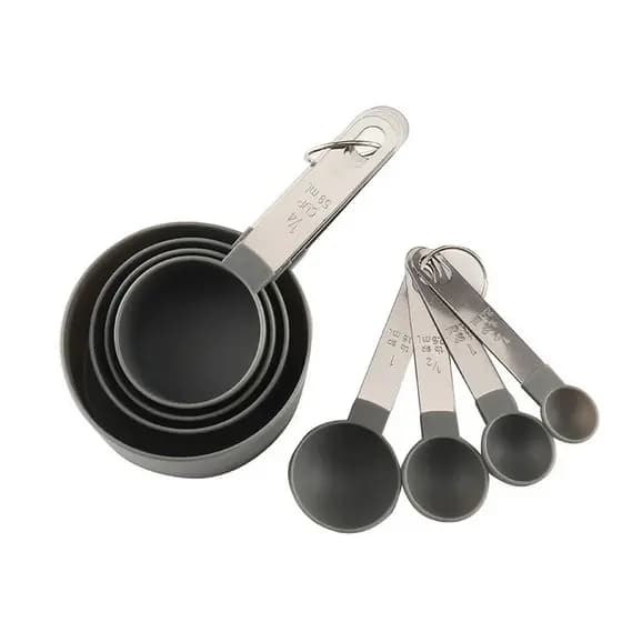 Jogo Colheres Medidoras 8 Peças Inox Para Cozinhar com Exatidão