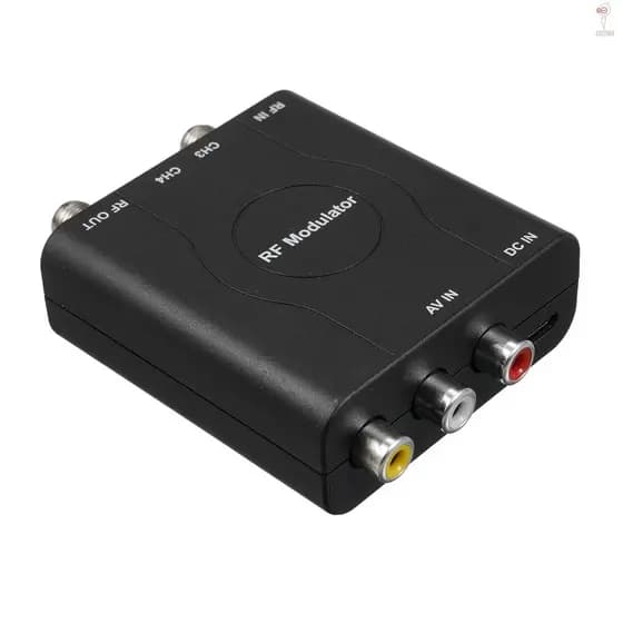 Modulador RF AV Para Conversor NTSC CH3/CH4 Canais Adaptador De Entrada De Vídeo TVs Com Sinais Analógicos Profissional