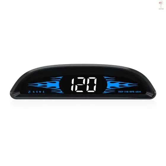 Carro Head-up Display Digital GPS Navegação Velocímetro Sistema Duplo Tela De Exibição Com Velocidade/Tempo/Direção/Milh