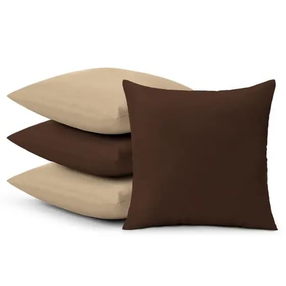 KIT 04 CAPAS DE ALMOFADAS DECORATIVAS 0,40cm X 0,40cm- Bi Color