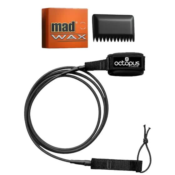 Leash Strep Prancha Surf 6´x 6,5mm+ Parafina Surf
