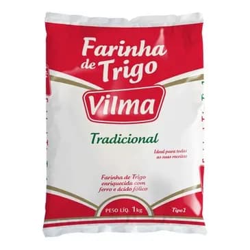 Farinha De Trigo Tradicional Especial Vilma 1kg Combo 10 unidades
