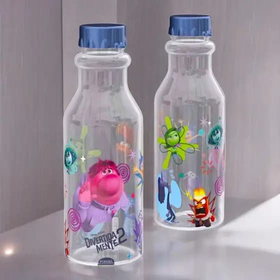 Garrafinha De Água Divertida Mente Plasútil - 500 Ml