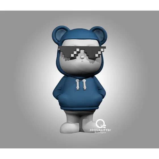 Estátua Panda de Moletom - Impressão 3D