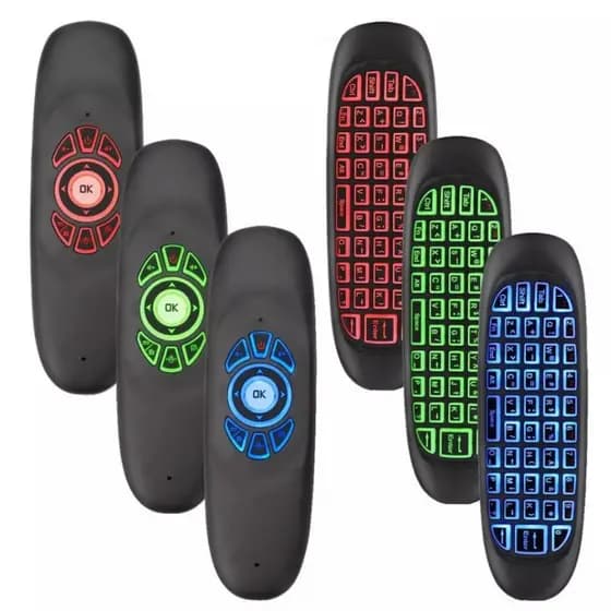Controle Mini Teclado Air Mouse Wireless Sem Fio Android Tv Kapbom