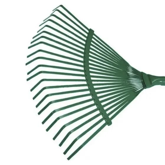 Vassoura Metálica Jardim 22 Dentes Para Grama e Folhas