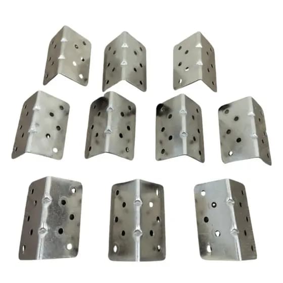 Kit 10 Peças Cantoneira Fixadores De Ângulo Canto Juntas 70x 38 mm