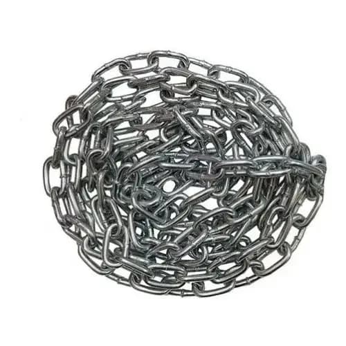 1,50 Metros Corrente Aço Galvanizado 4mm Elo Curto 5/32" Balanço