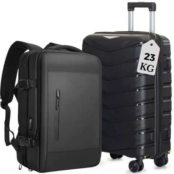 Mala De Viagem 23 Kg Kit Mochila Para Viagem Grande Bordo
