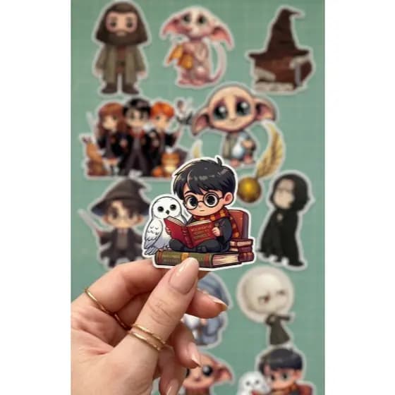 Adesivos Geek Harry Potter Decorativos Brilhante p/notebook, Caderno, Geek ,Hogwarts