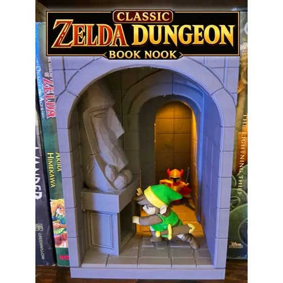 Book Nook The Legend of Zelda – Diorama Decorativo para Estante / Cenário 3D para Livros