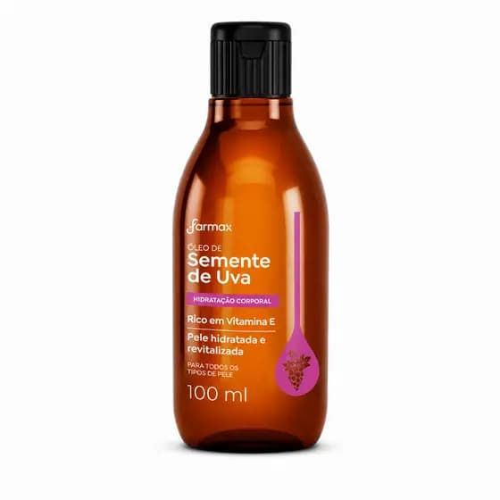 Óleo Capilar E Corporal Uva FARMAX 100ml