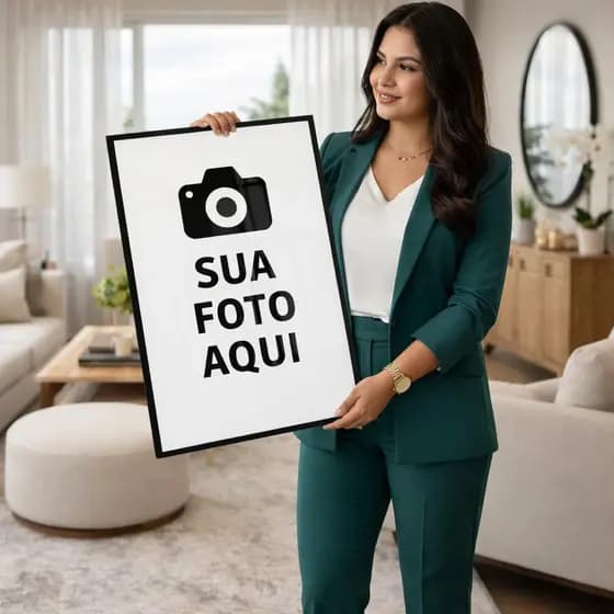 Quadro Decorativo Personalizado Foto 70x50 Personalizamos com sua foto quadro grande