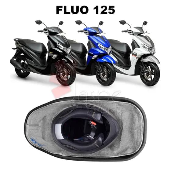Forração Yamaha Fluo 2022 2023 2024 2025 Baú Forro Cinza Scooter Acessório