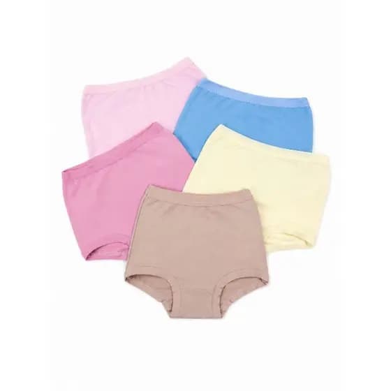 Kit 05 Calcinhas box ( LISA) Shortinho Infantil menina cores lisas
