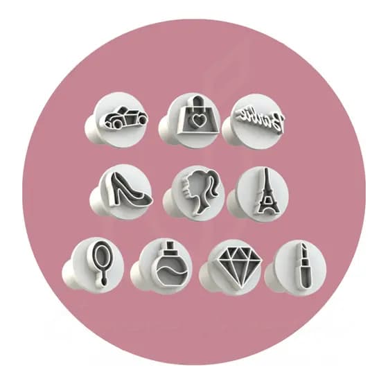 Carimbo / Marcador Tema Barbie para Brigadeiros Docinhos