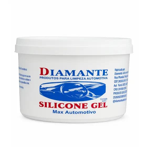 Silicone GEL Automotivo Perfumado 600g Linha Premium Diamante