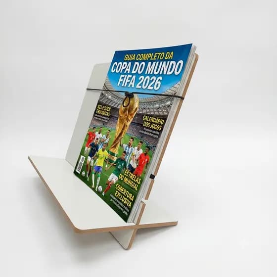 Suporte Para Livros Apostilas Tablets Concurseiros Leitura Revistas Revistinha da Copa