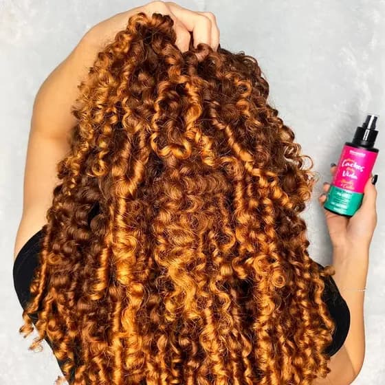 Modelador e Ativador de Cachos Spray Protetor Térmico Finalizador Cabelos Sem Frizz Condicionante