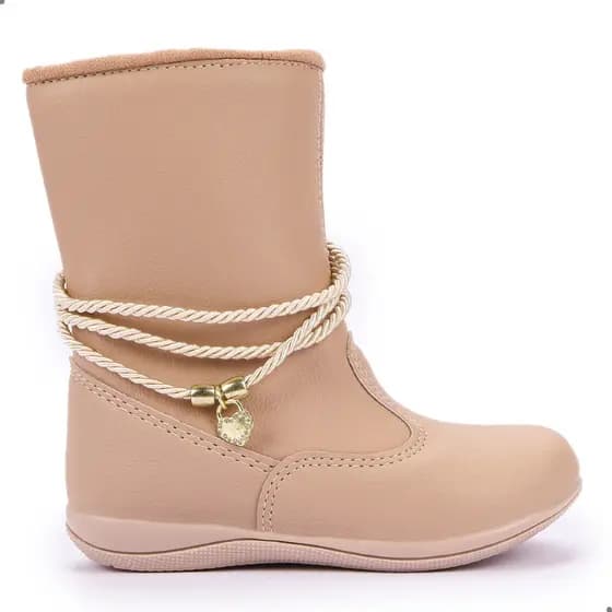 Bota infantil Feminina Menina Preto ou Nude Menina Confortavel