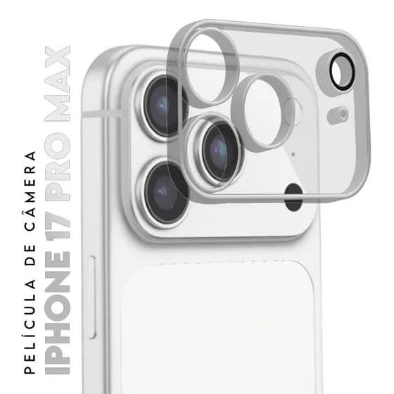 Película Protetora Lente Traseira Vidro Temperado 3D De Câmera Compatível para IPhone 17 Pro Max tela 6.9 pol