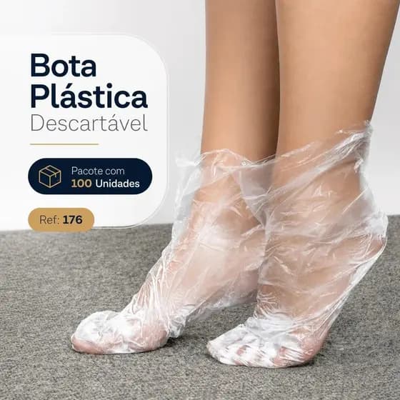 Bota Plástica Descartável com 100 Unidades Ref: 176 - Style Ação - Reds