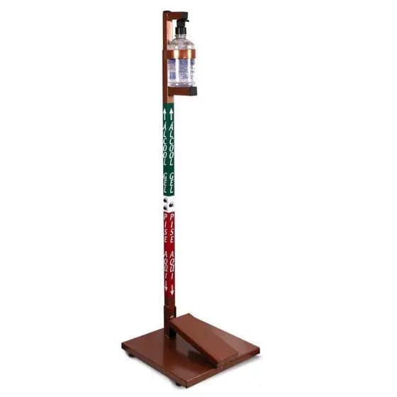 Dispenser de Chão para Ácool em gel no Cobre