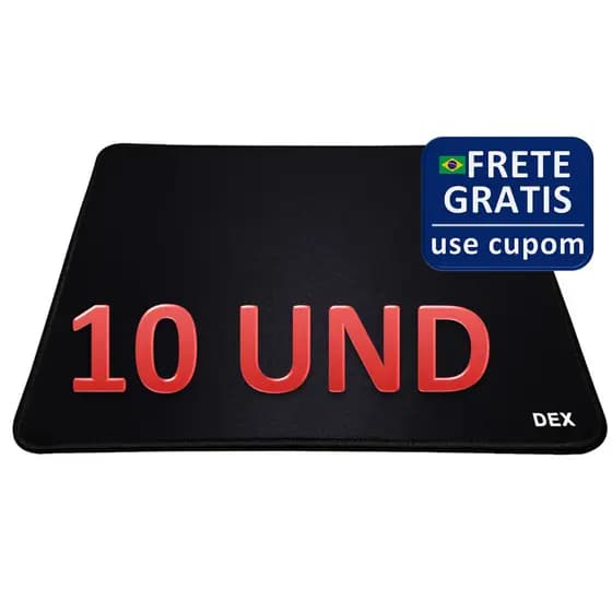 10 Und Mousepad Mouse Pad Gamer Speed Premium 32x24cm Antiderrapante Borda Costurada