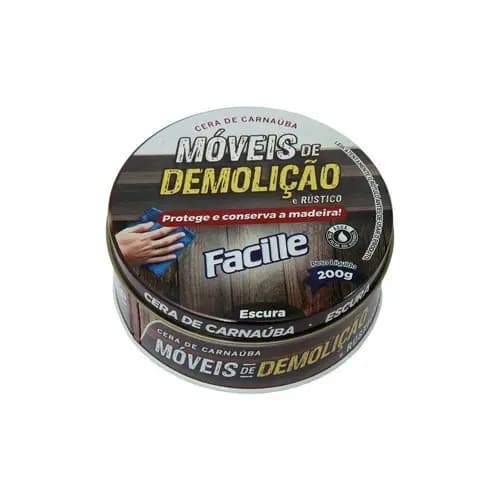 Cera De Carnaúba Móveis De Demolição E Rústicos Escura 200g