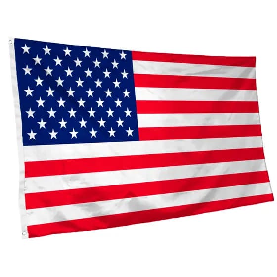 Bandeira dos Estados Unidos 145cm x 90cm da Marca Suarez Bandeiras - Cores Nítidas Com ilhós