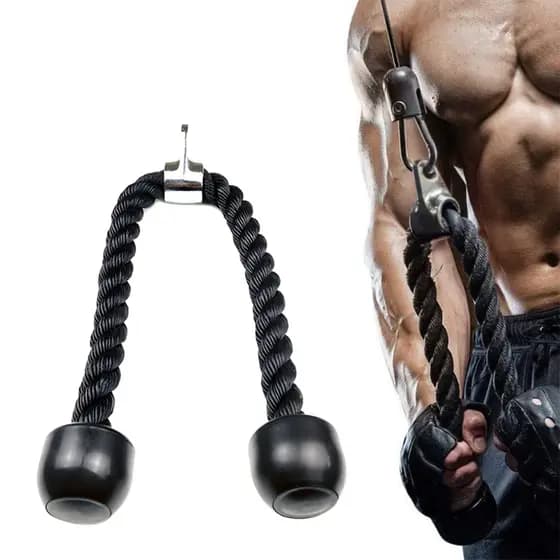 Puxador Corda de Tríceps Crossover para Treino Academia Corda Reforçada