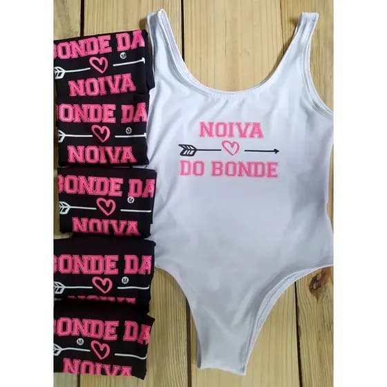 Maiô Personalizado Body Despedida de Solteira Team Bride Bride Squad Oferta