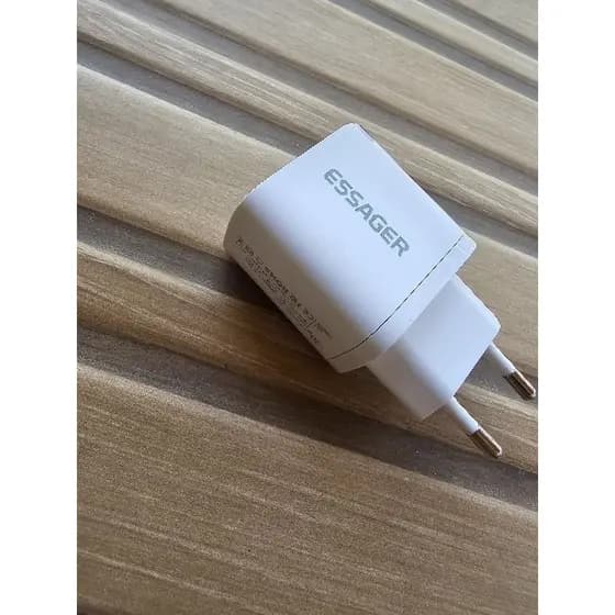 Carregador Essager 30W USB C Compatível com Iphone, Samsung, Motorola, Xiaomi,Oppo e outros