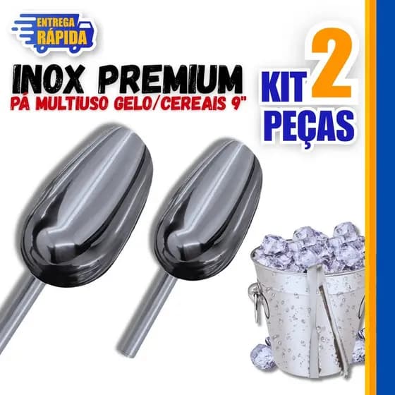 Conjunto 02 Pá De Gelo Pá Quadrada De Grãos De Farinha De Cereais Variáveis Utilidades Premium Resistência